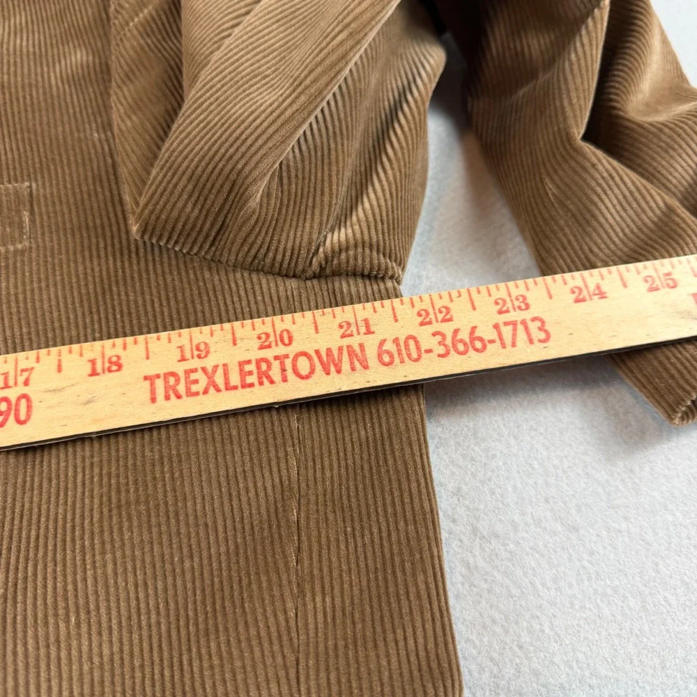 Saddlebred Mens Corduroy Blazer Sport Coat Tan Brown Two Button Jacket 42R